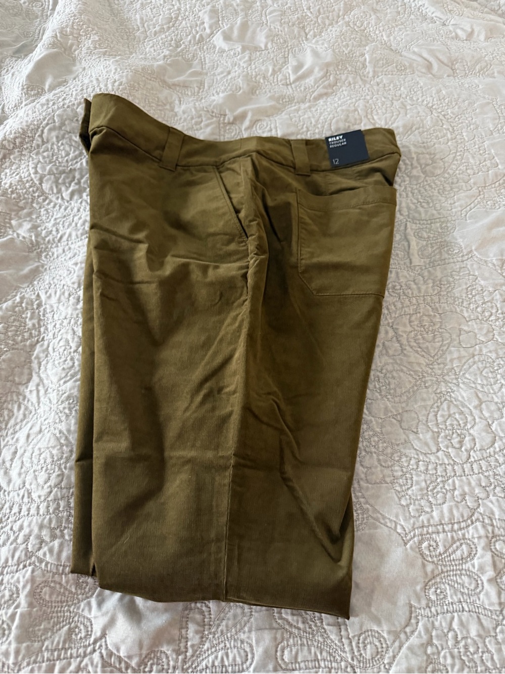 White House Black Market Olive Green Boot Cut Pants